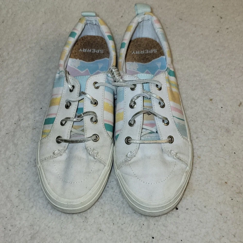 Sperry Top Sider Pier Wave Multicolor Womens Size‎ 7M Slip On Shoes